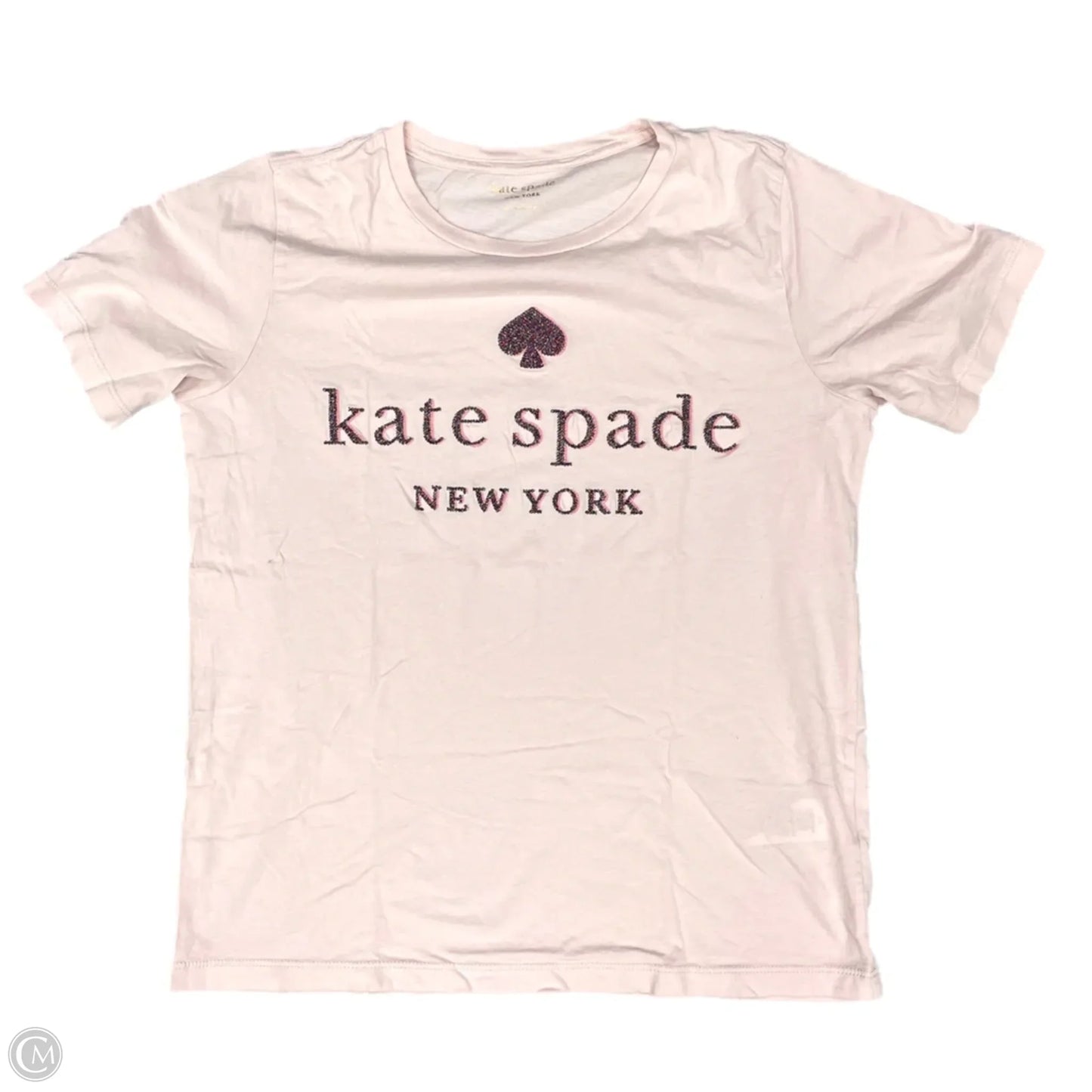 Top Short Sleeve Designer By Kate Spade In Pink, Size: Xs