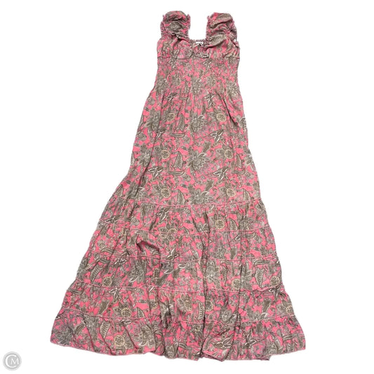 Dress Party Long By Karma Highway In Cream & Pink, Size: Osfm