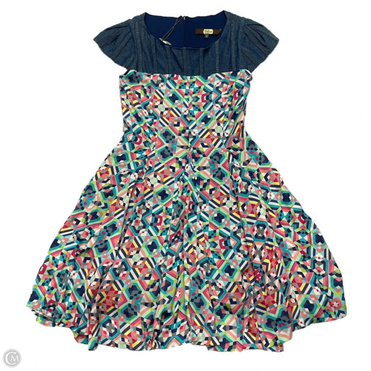 Dress Casual Short By Eva Franco In Blue & Pink, Size: S