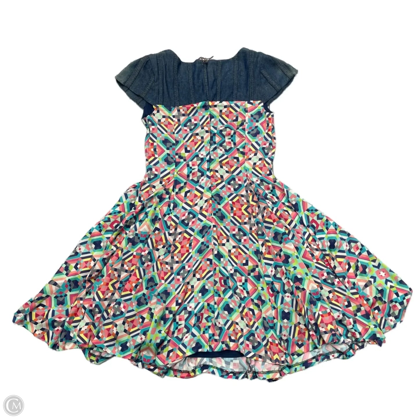 Dress Casual Short By Eva Franco In Blue & Pink, Size: S