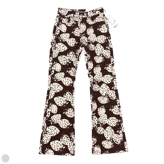 Jeans Straight By Bdg In Brown & Cream, Size: 0