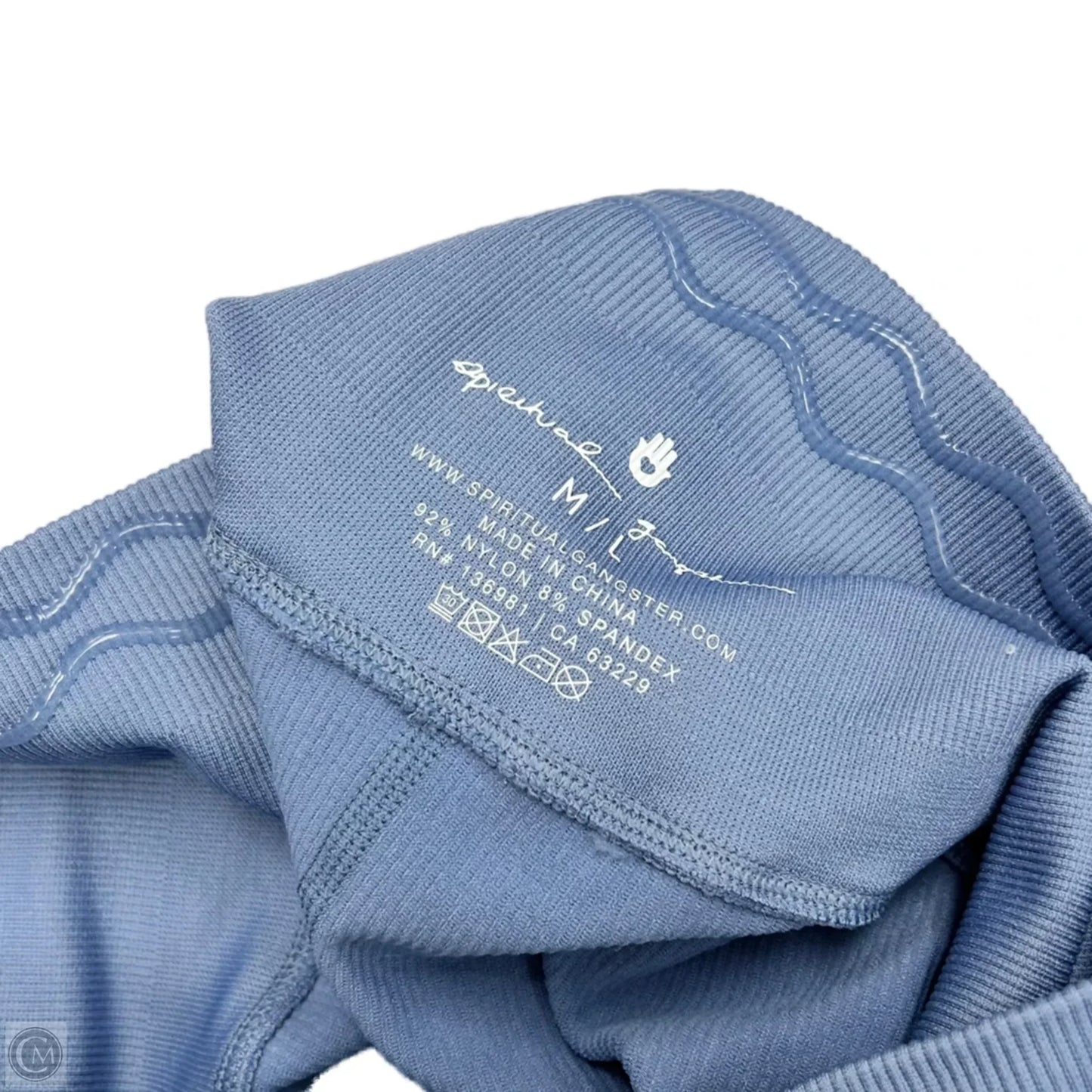 Athletic Leggings By Spiritual Gangster In Blue, Size: M/L