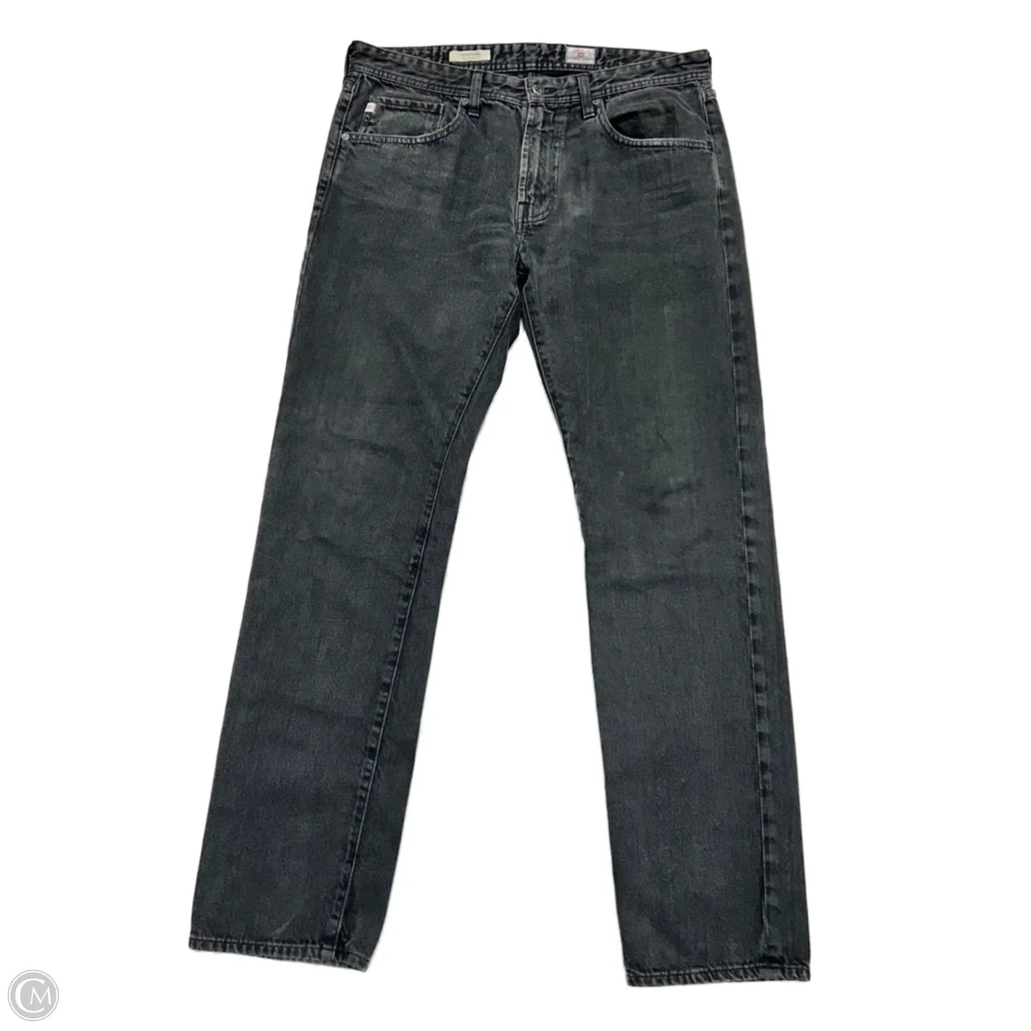 Jeans Straight By Agolde In Black Denim, Size: 18