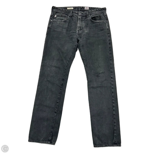 Jeans Straight By Agolde In Black Denim, Size: 18