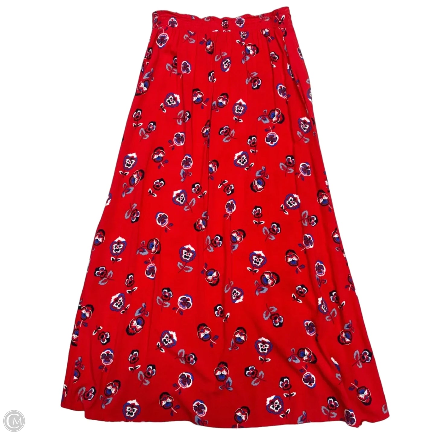 Skirt Maxi By Express In Blue Red & White, Size: M