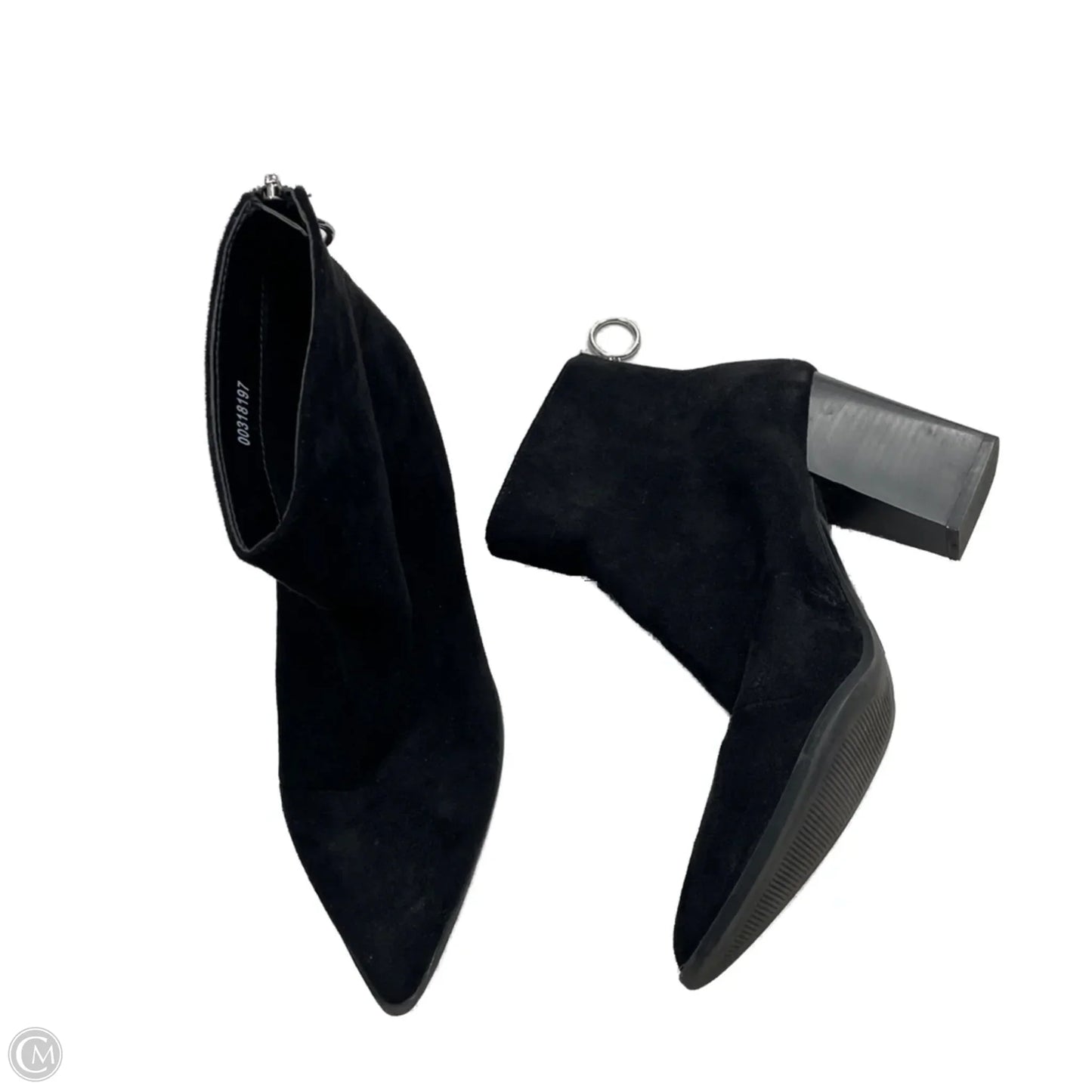 Boots Ankle Heels In Black, Size: 8