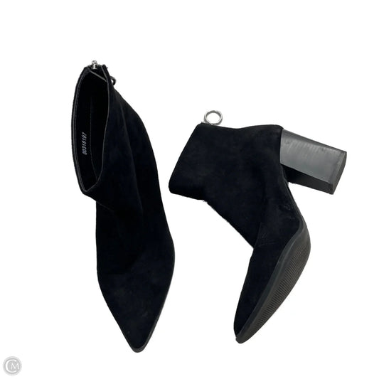 Boots Ankle Heels In Black, Size: 8