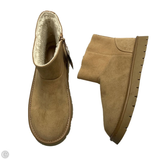 Boots Ankle Flats By Universal Thread In Tan, Size: 8