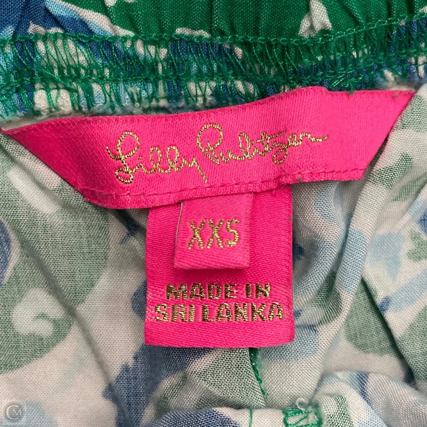 Pants Designer By Lilly Pulitzer In Blue & Green, Size: Xxs