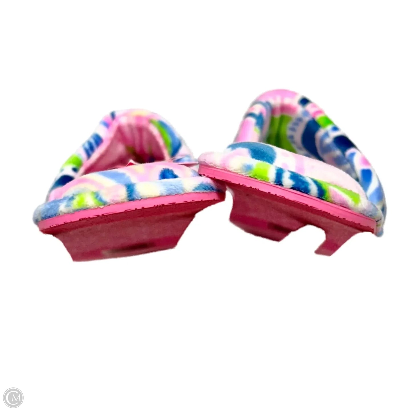 Slippers Designer By Lilly Pulitzer In Blue & Pink, Size: 5/6