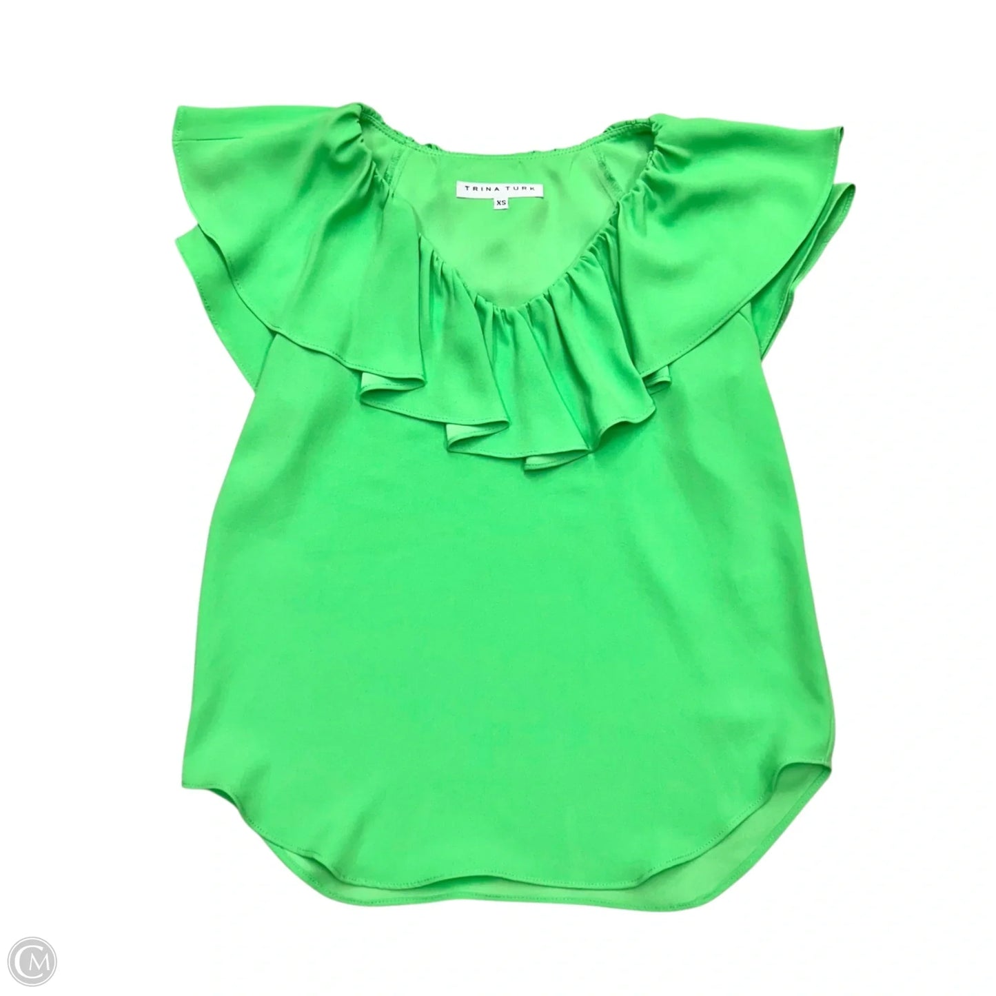 Top Short Sleeve By Trina Turk In Green, Size: Xs