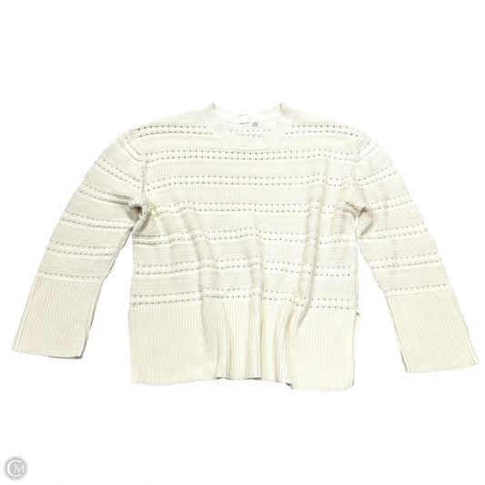 Sweater By Gap In Ivory, Size: L