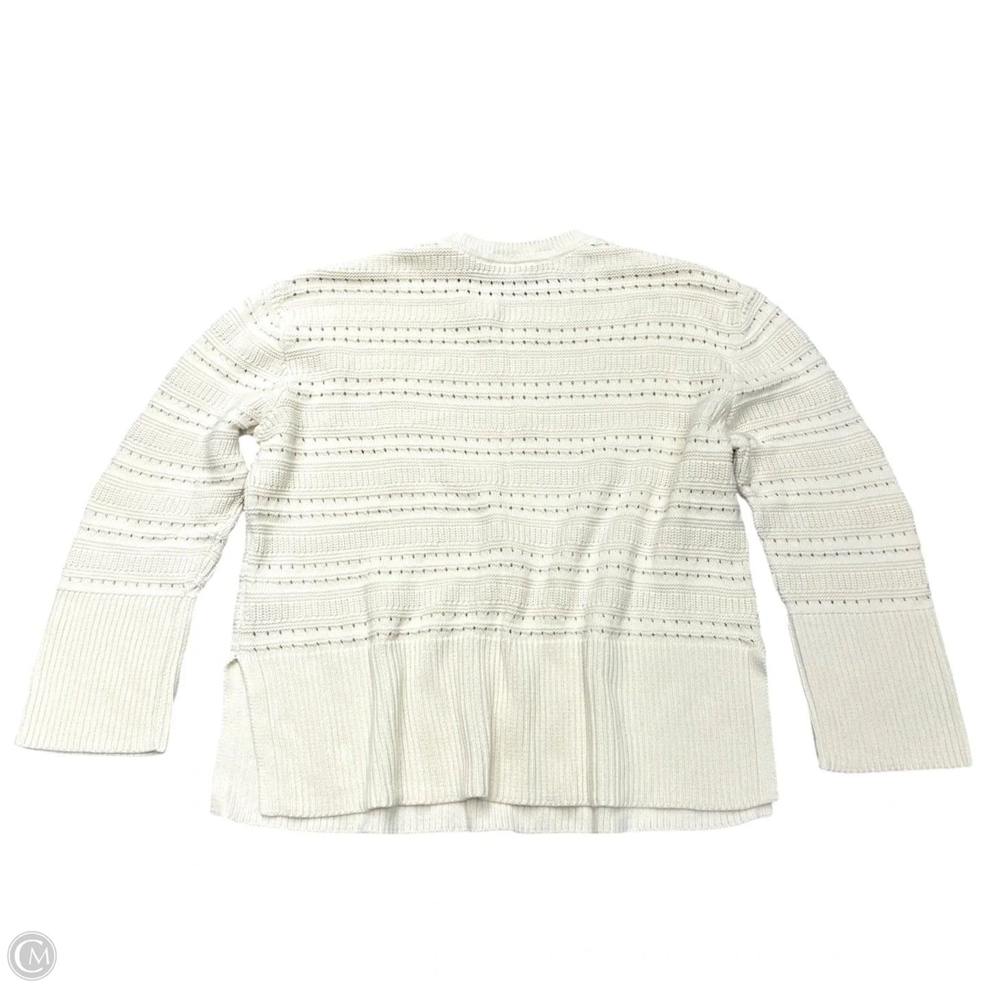 Sweater By Gap In Ivory, Size: L