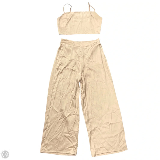 Pants Set 2pc By Crecent In Rose Gold, Size: L