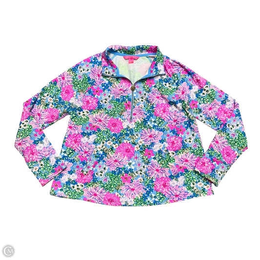Sweatshirt Designer By Lilly Pulitzer In Blue & Pink, Size: M