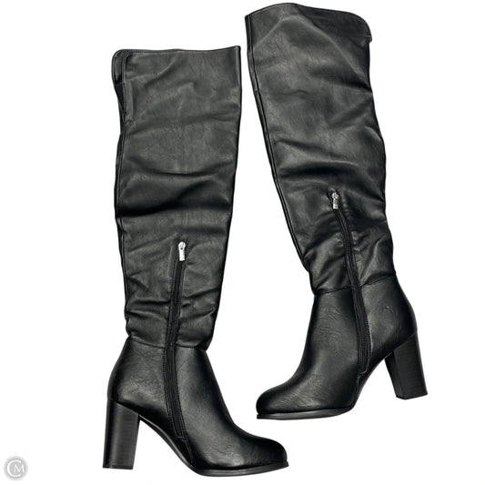 Boots Knee Heels By New York And Co In Black, Size: 8