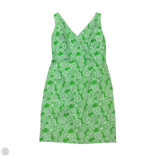 Dress Designer By Lilly Pulitzer In Green & White, Size: L