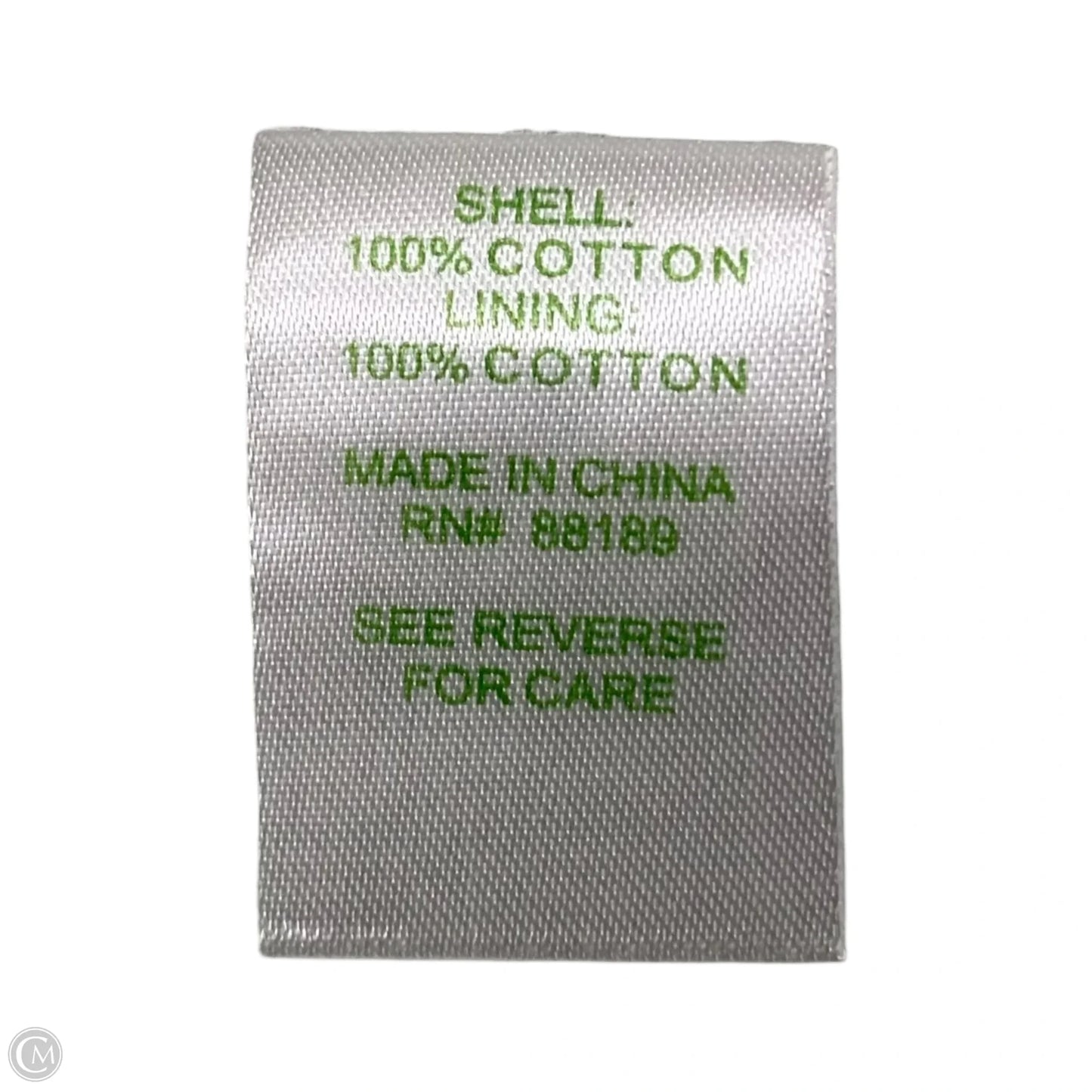 Dress Designer By Lilly Pulitzer In Green & White, Size: L