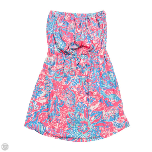 Dress Designer By Lilly Pulitzer In Blue & Pink, Size: L