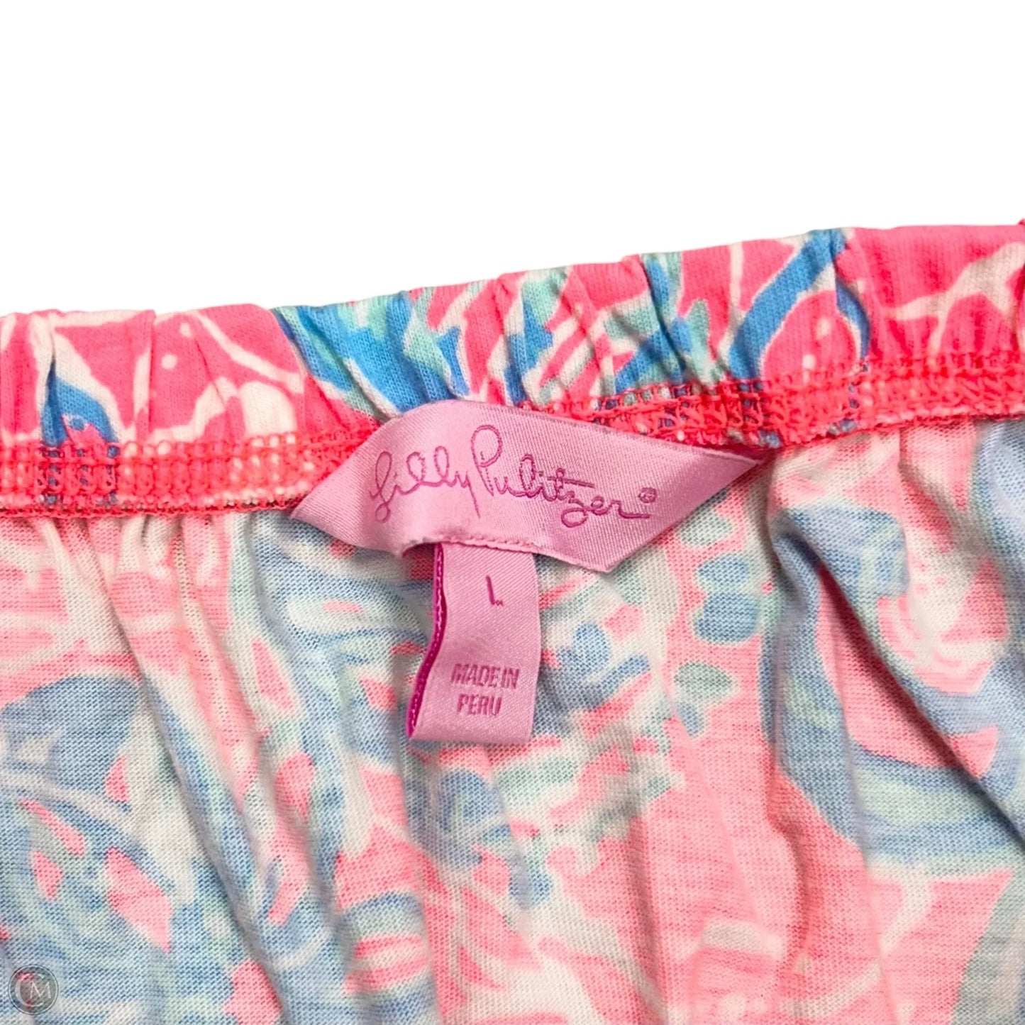 Dress Designer By Lilly Pulitzer In Blue & Pink, Size: L
