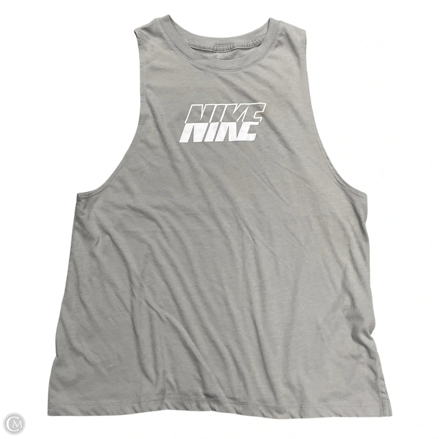Athletic Tank Top By Nike Apparel In Grey, Size: M