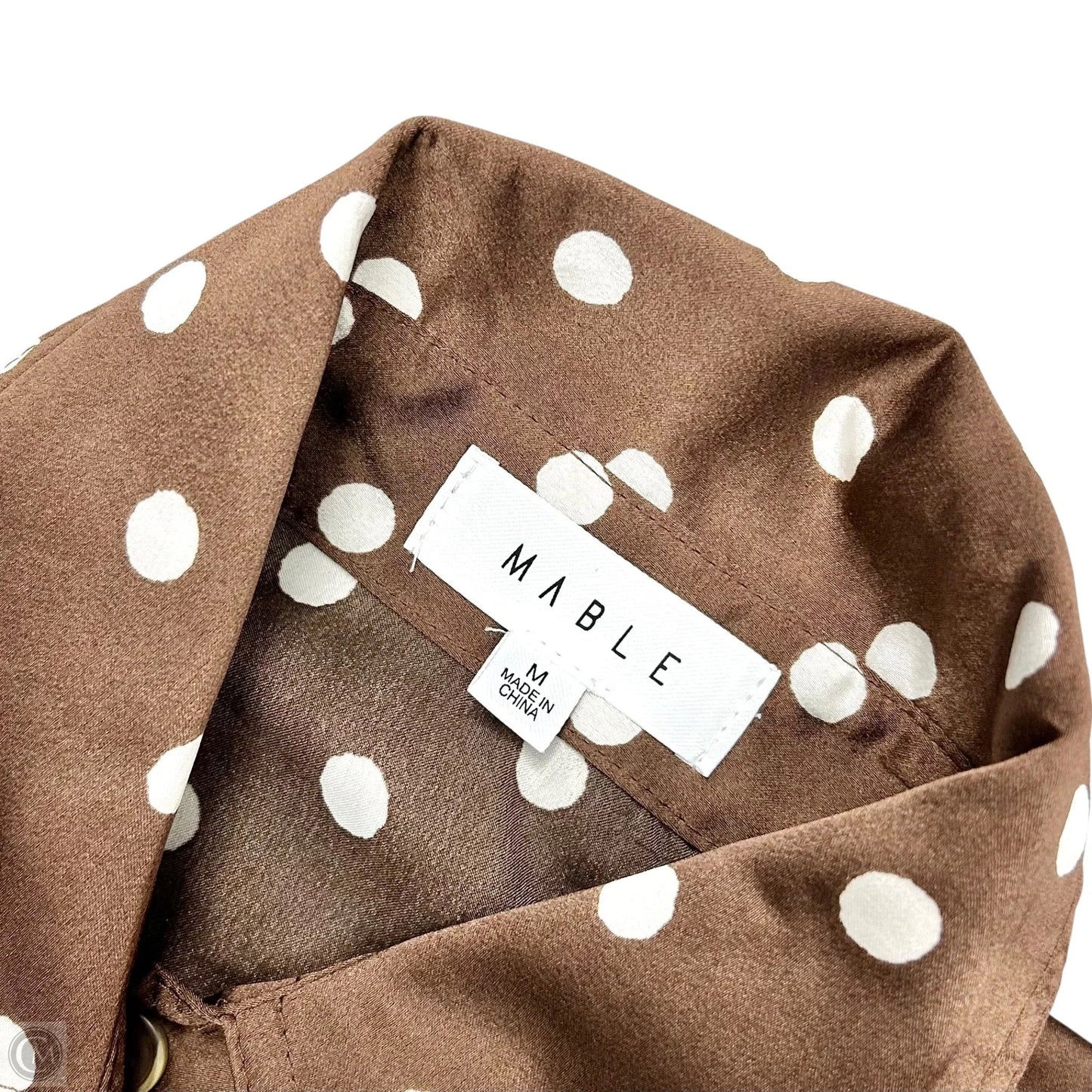 Dress Casual Maxi By Mable In Brown & Cream, Size: M