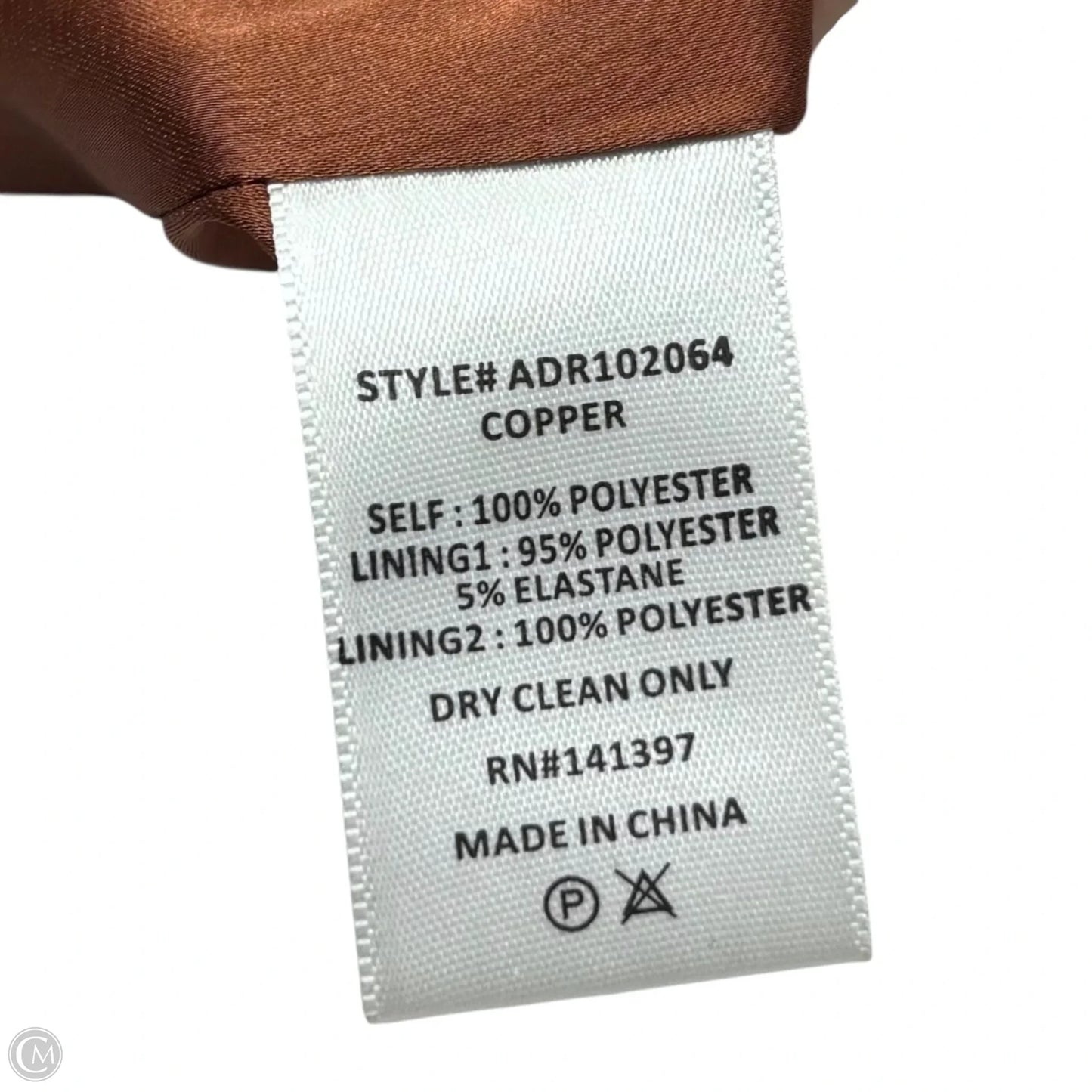 Dress Party Long By Astr In Bronze, Size: Xl