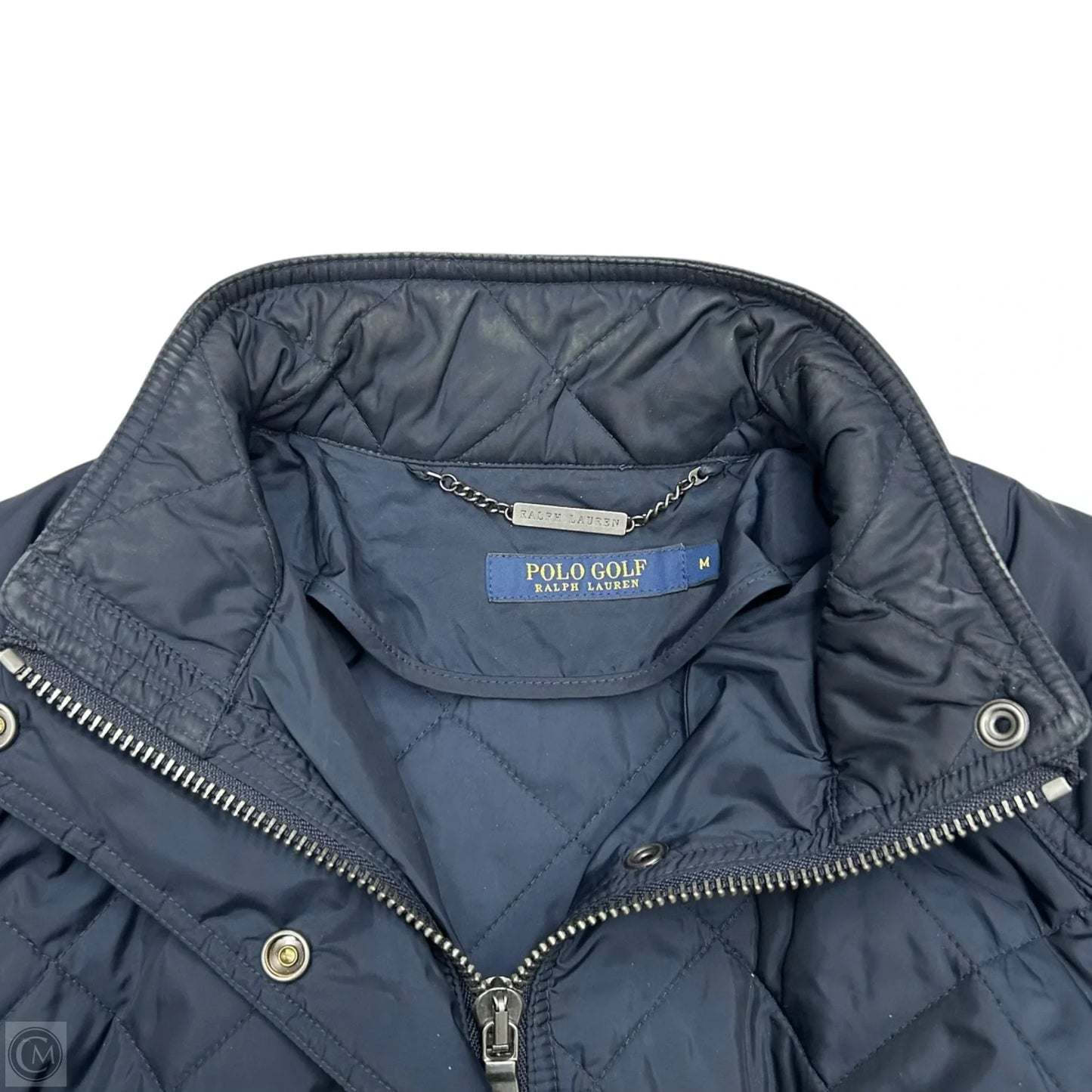 Jacket Puffer & Quilted By Polo Ralph Lauren In Navy, Size: M