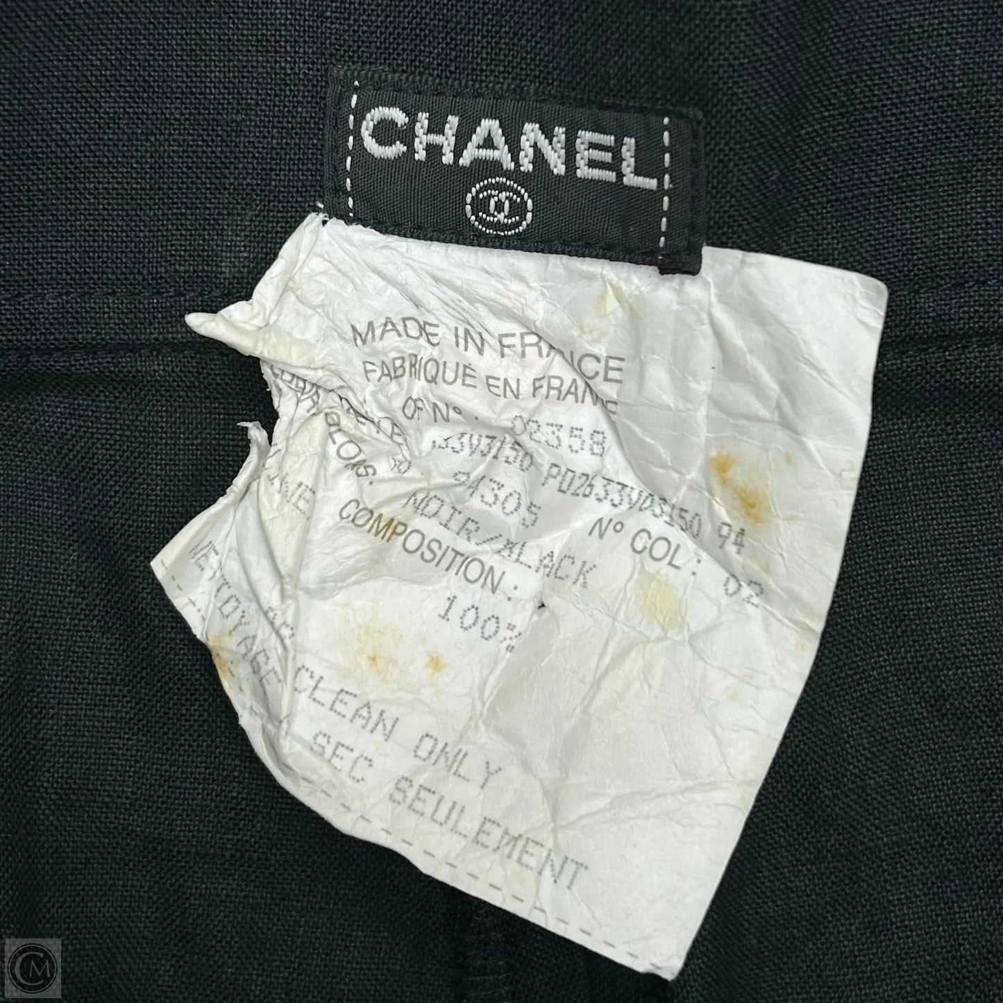 Shorts Luxury Designer By Chanel In Black & Gold, Size: 4