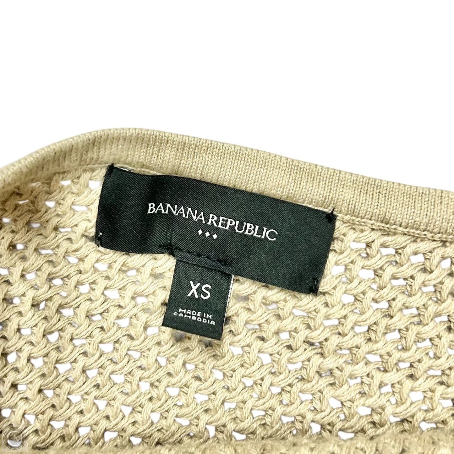 Top Sleeveless By Banana Republic In Tan, Size: Xs