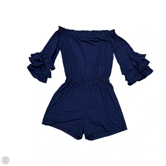 Romper Designer By Lilly Pulitzer In Navy, Size: Xs
