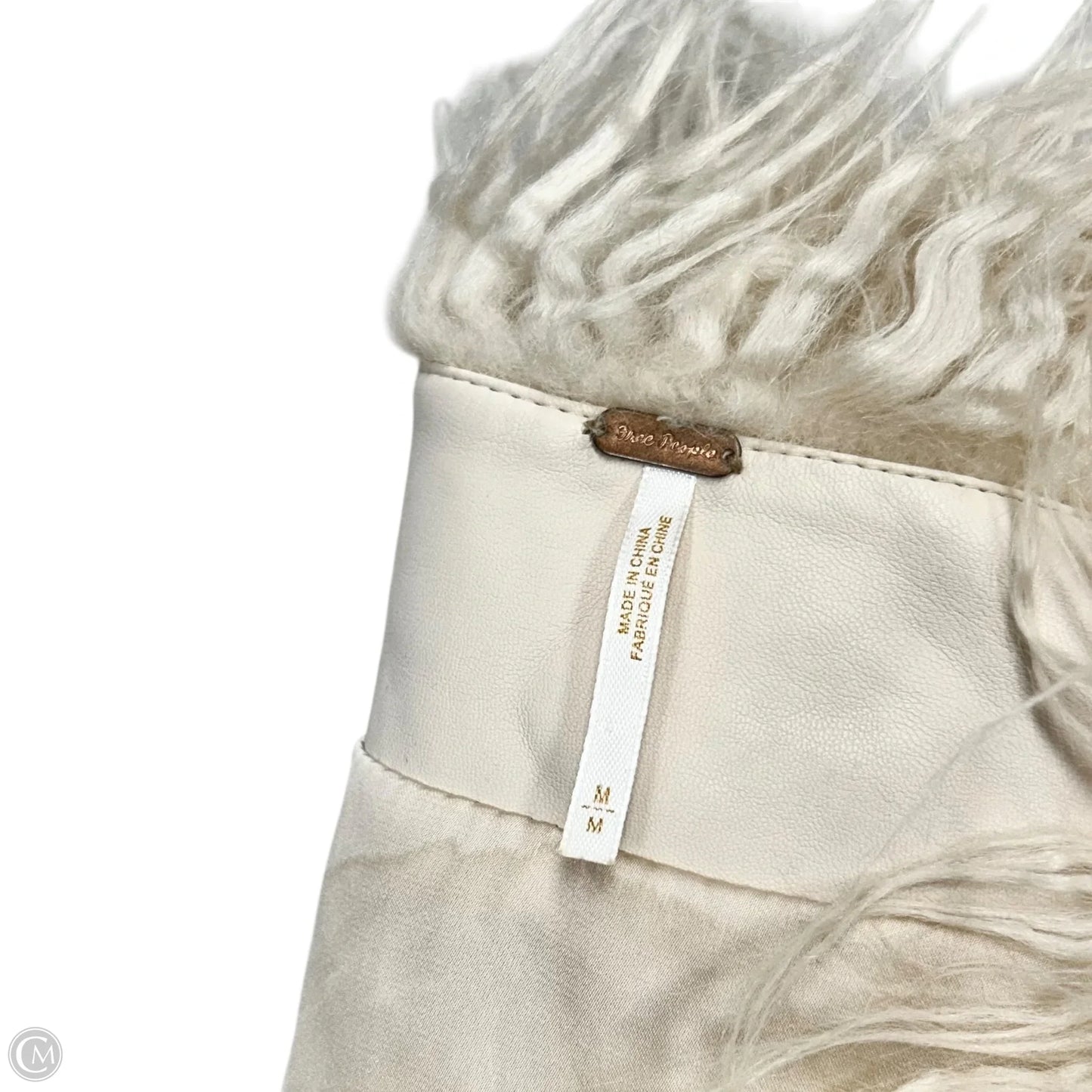 Jacket Faux Fur & Sherpa By Free People In Cream, Size: M