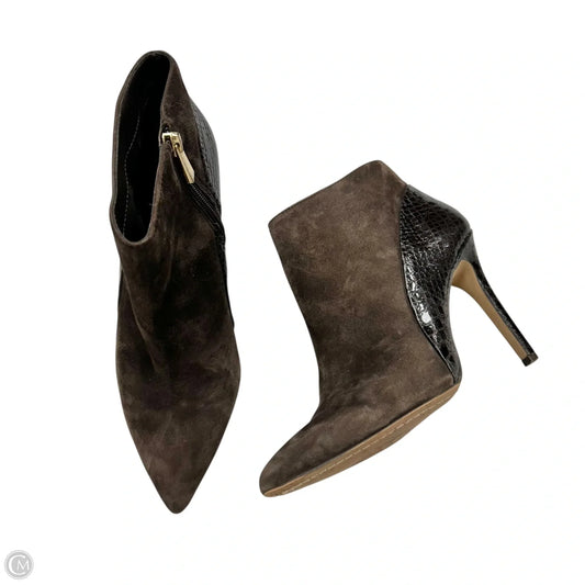 Boots Ankle Heels By Vince Camuto In Brown, Size: 8.5
