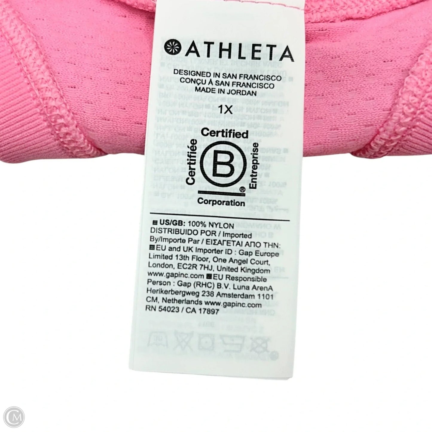 Athletic Tank Top By Athleta In Pink, Size: 1x