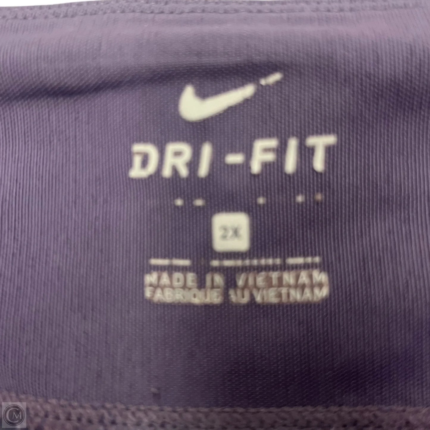 Athletic Leggings By Nike Apparel In Purple, Size: 2x