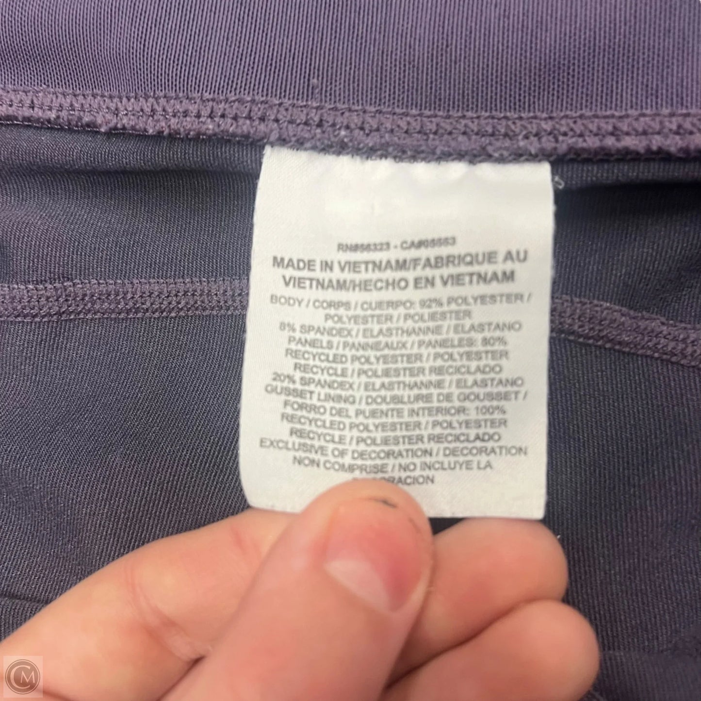 Athletic Leggings By Nike Apparel In Purple, Size: 2x