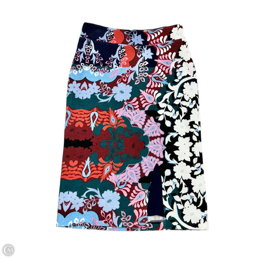 Skirt Midi By Maeve In Blue & Green, Size: Xs