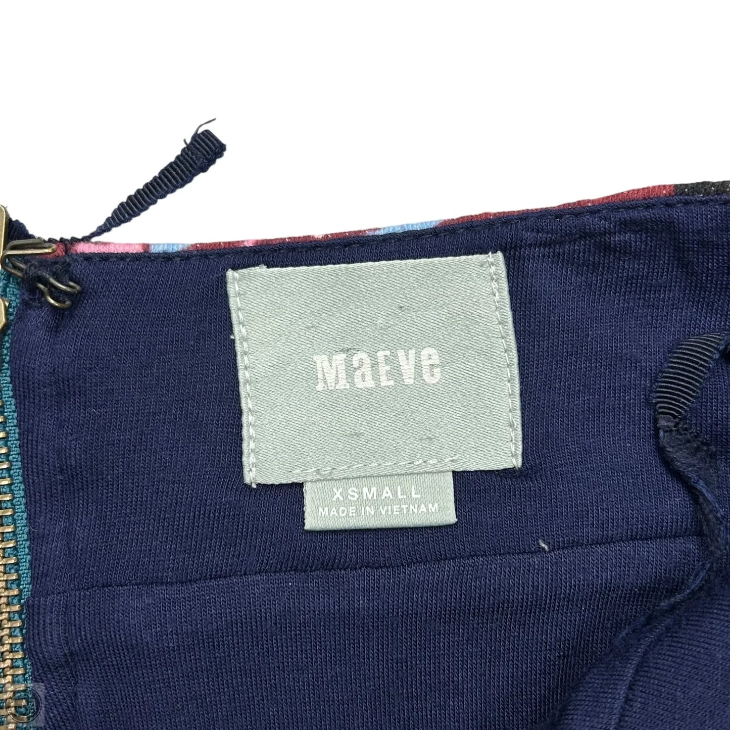 Skirt Midi By Maeve In Blue & Green, Size: Xs