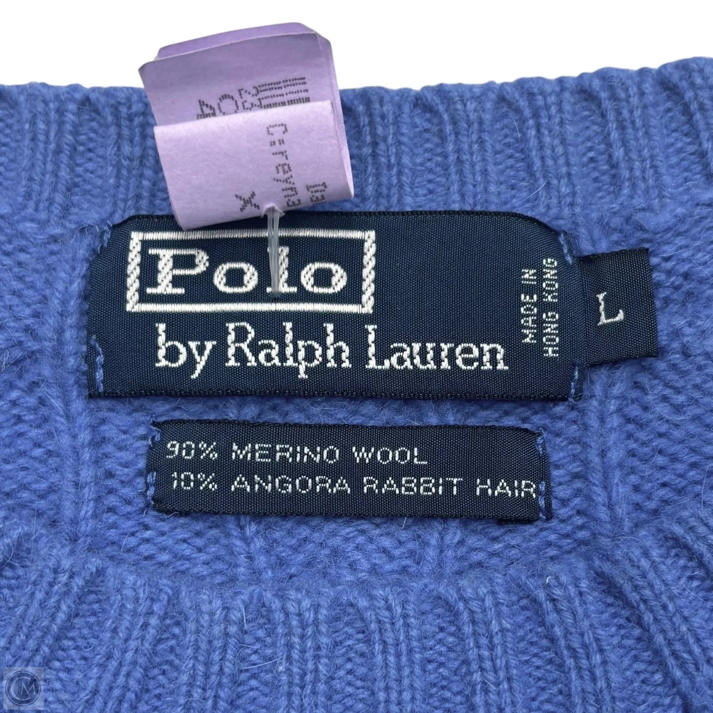 Sweater By Polo Ralph Lauren In Blue, Size: L