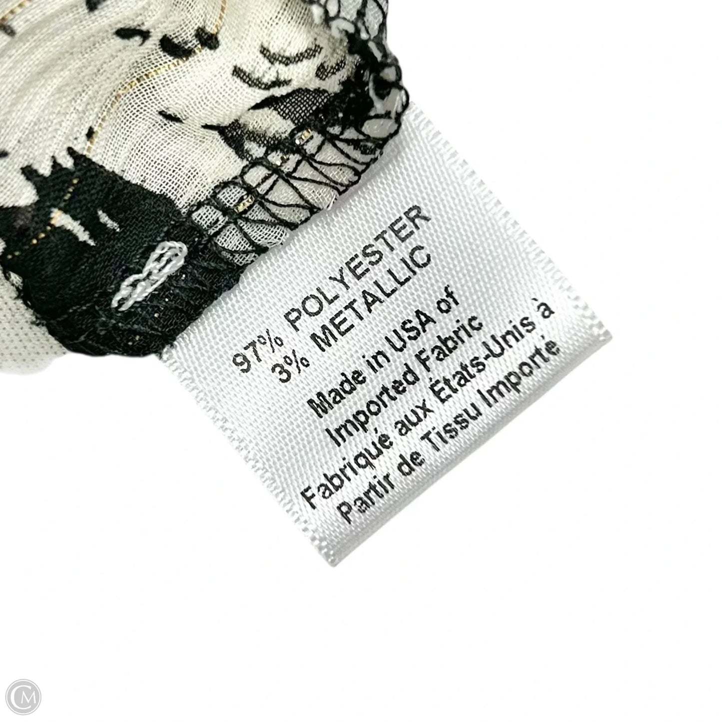 Dress Designer By Misa In Black & White, Size: M