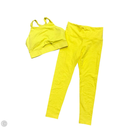 Athletic Pants 2pc By Calia In Yellow, Size: M