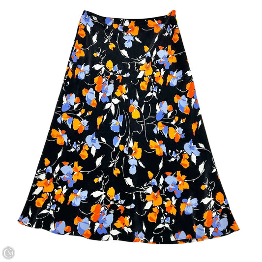 Skirt Midi By Joie In Black & Orange, Size: 6