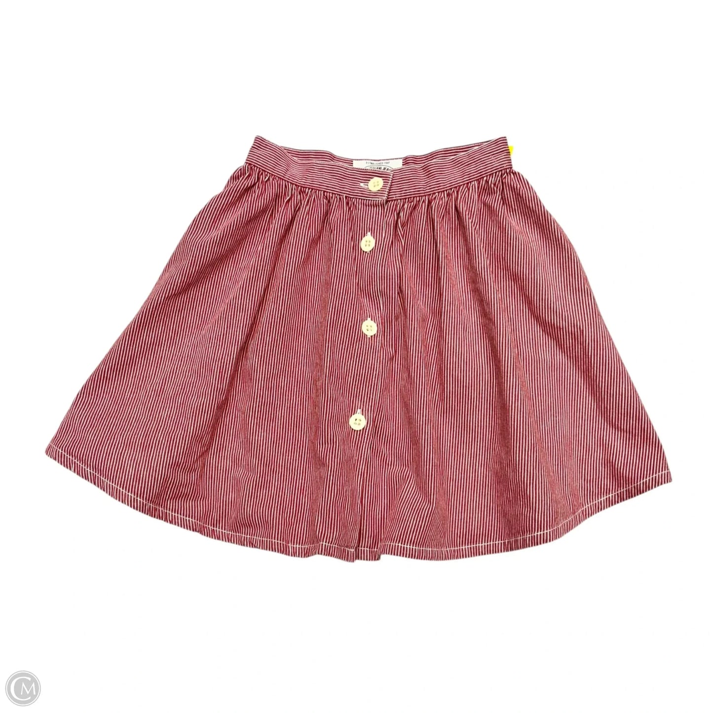 Skirt Mini & Short By Armani Jeans In Red & White, Size: 2