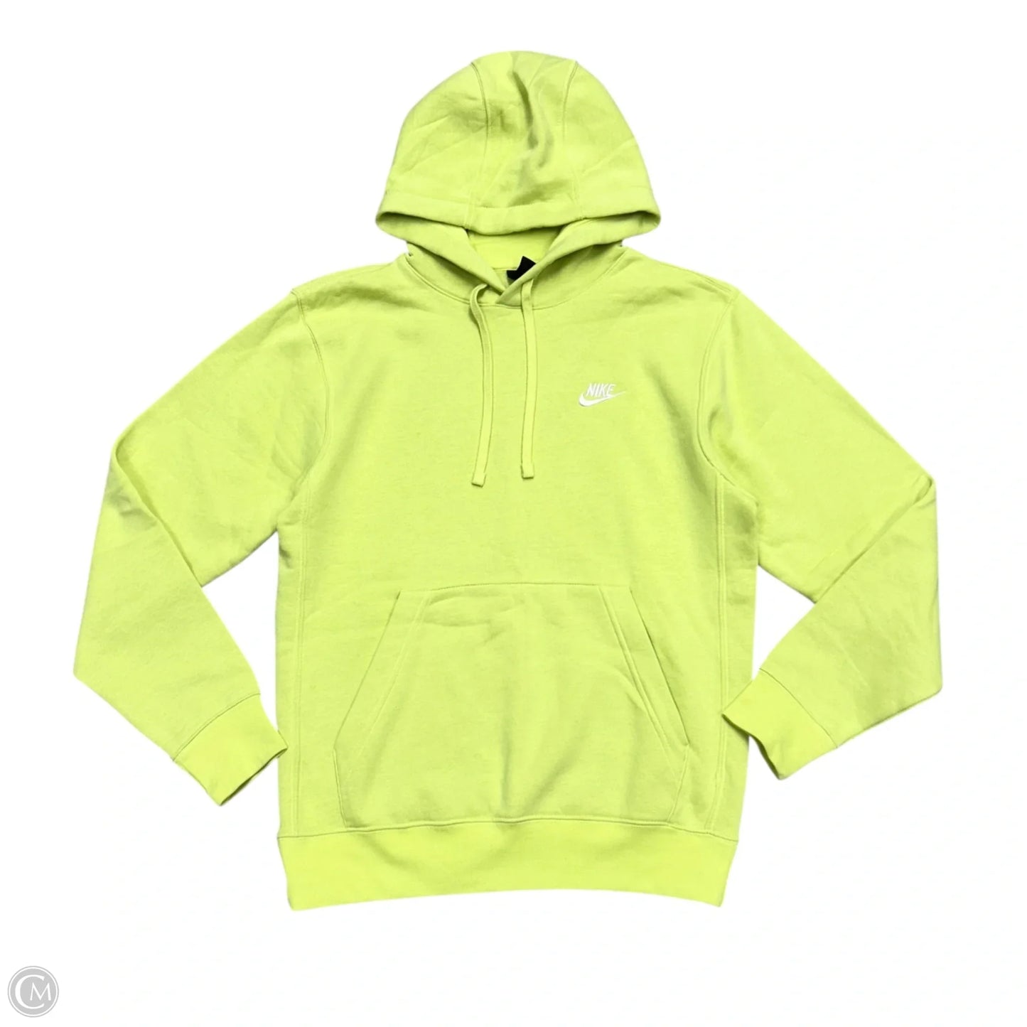 Athletic Sweatshirt Hoodie By Nike Apparel In Chartreuse, Size: S