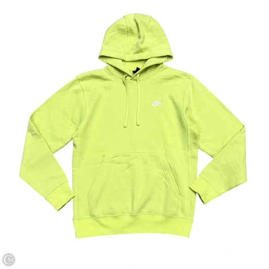 Athletic Sweatshirt Hoodie By Nike Apparel In Chartreuse, Size: S