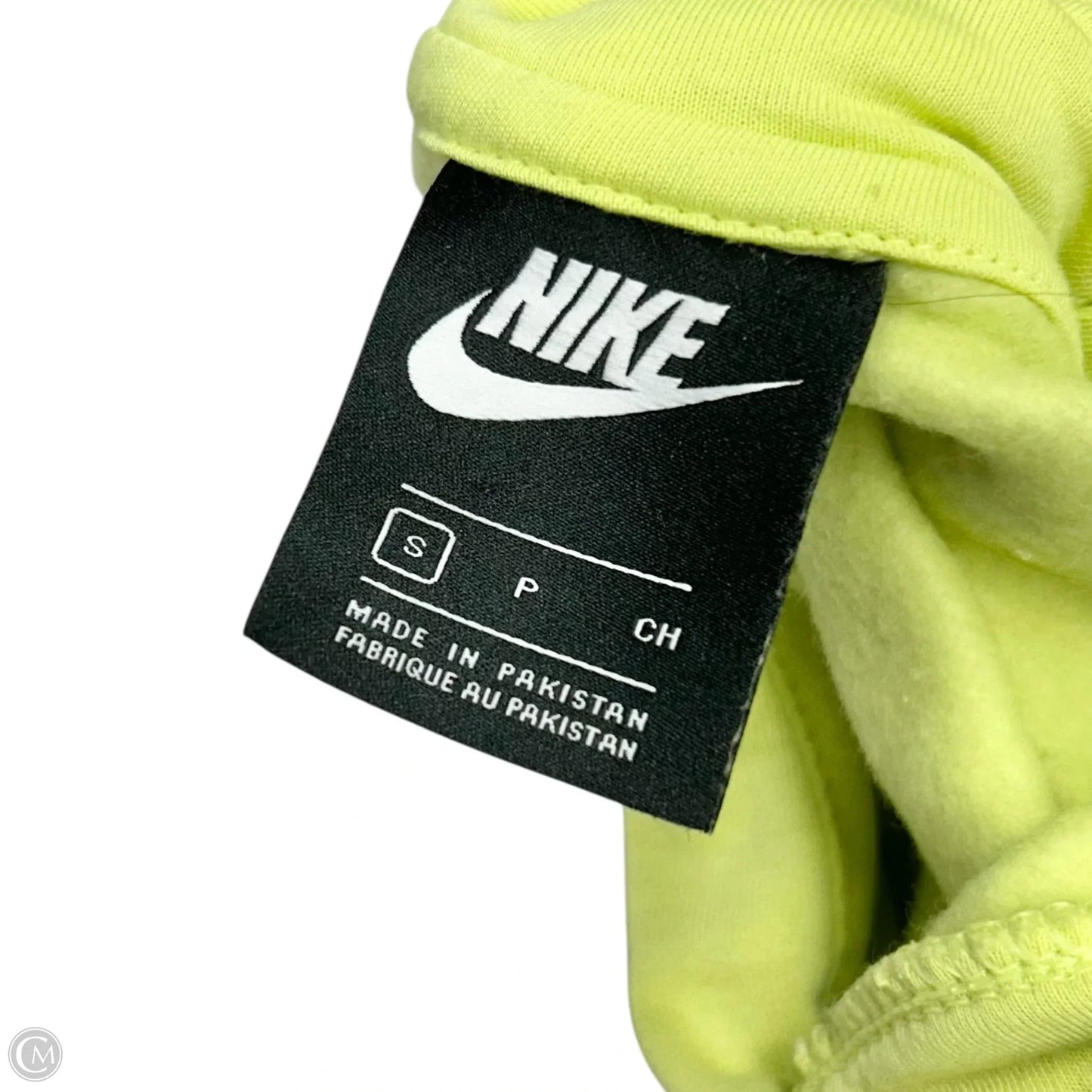 Athletic Sweatshirt Hoodie By Nike Apparel In Chartreuse, Size: S