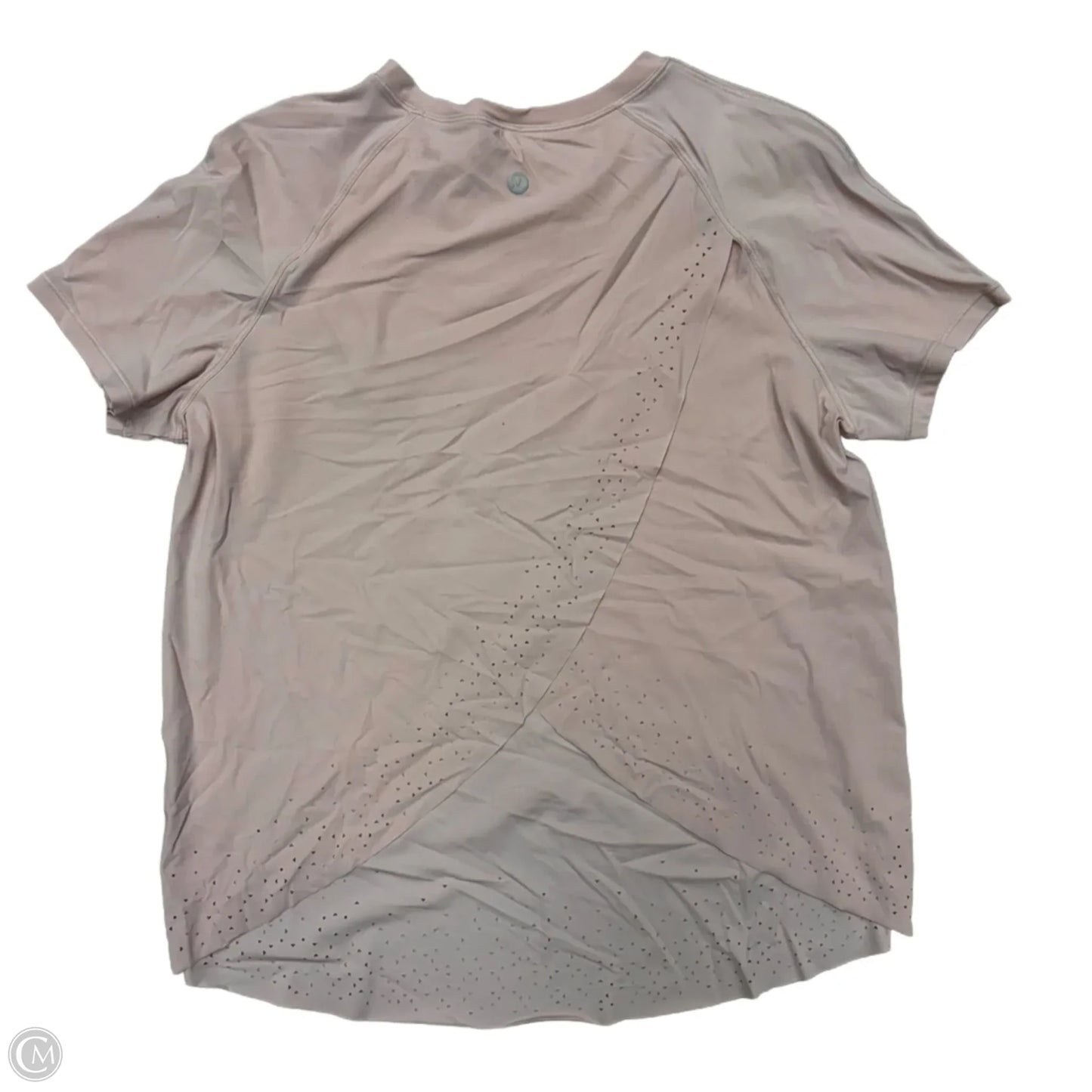Athletic Top Short Sleeve By Lululemon In Pink, Size: S