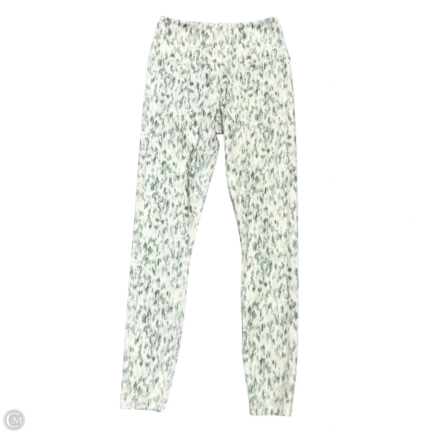 Athletic Leggings By Varley In Cream & Green, Size: Xs