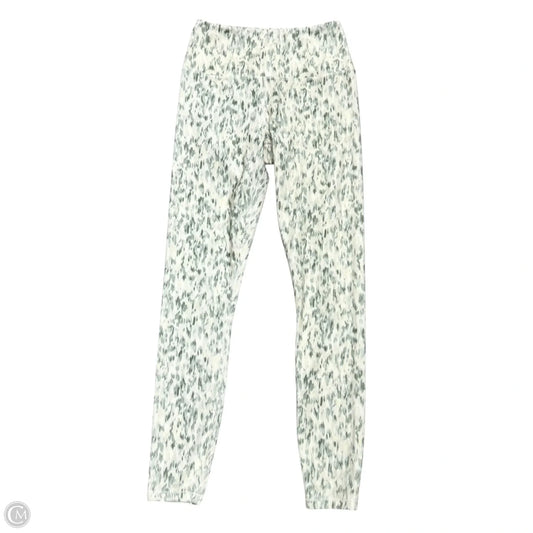 Athletic Leggings By Varley In Cream & Green, Size: Xs