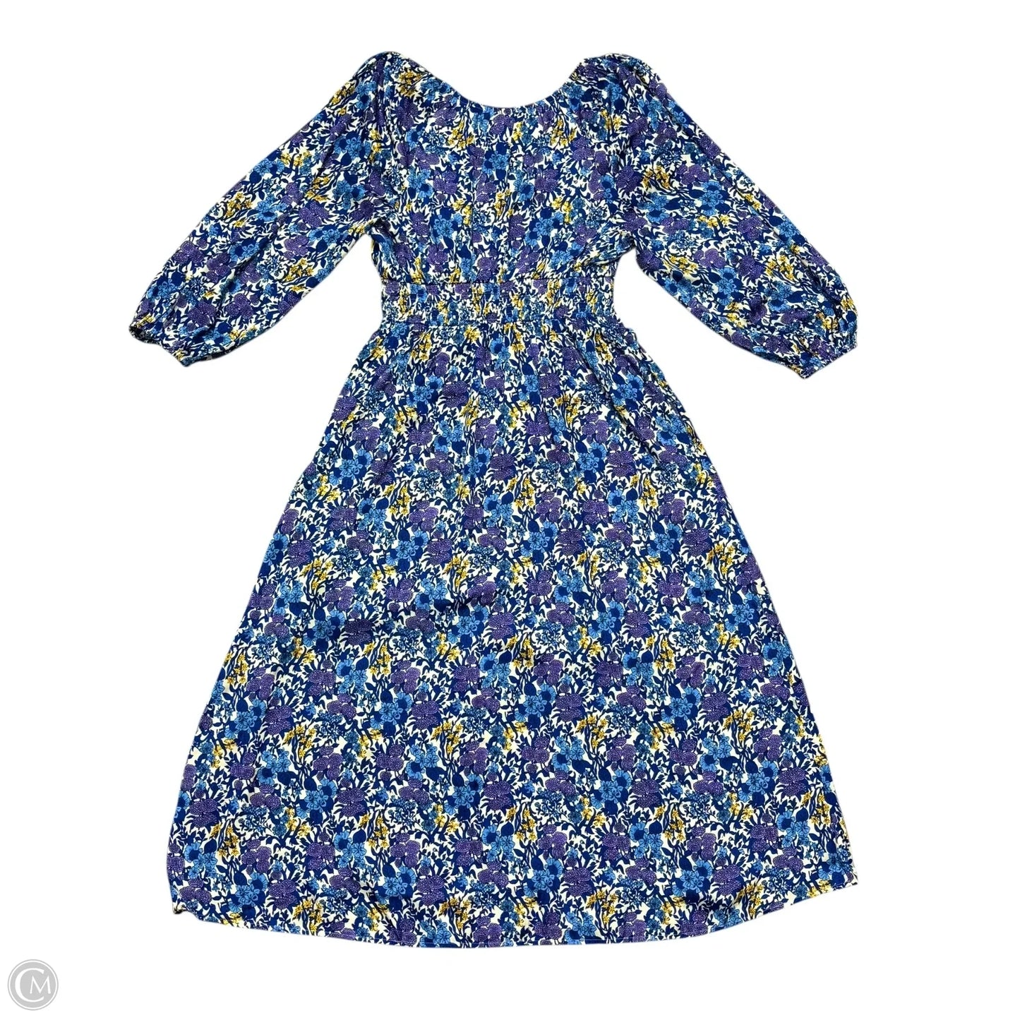 Dress Casual Maxi By J. Crew In Blue & White, Size: Xs